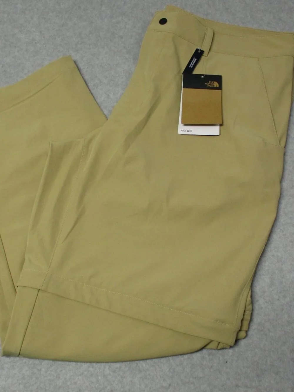 The North Face Pants/Zip Shorts Mens 38 x 31 Beige Khaki Stretch FlashDry